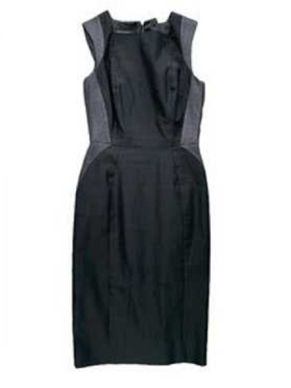 Judith & Charles black linen sleeveless  sheath dress  8 made in Canada - Picture 2 of 10